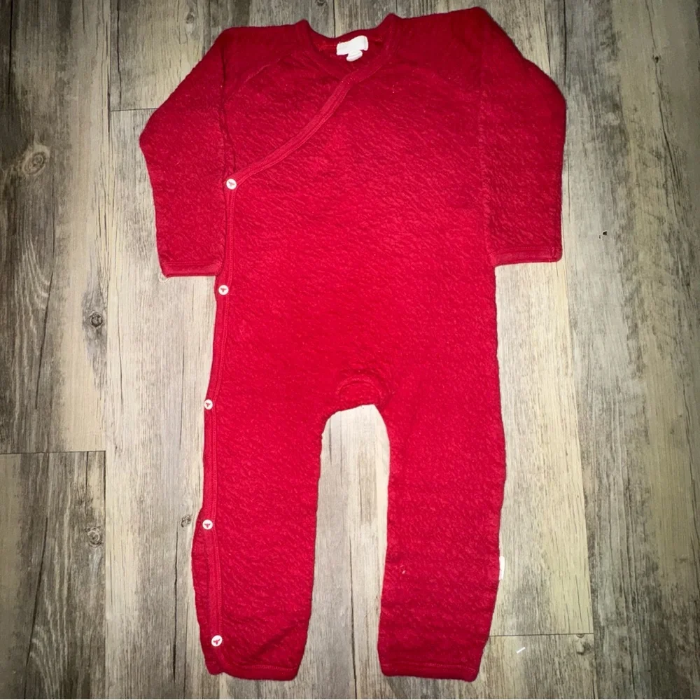 Burt's Bees Baby Vibrant Red Jumpsuit